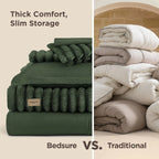 💚Bedsure 6 Pieces 2-in-1 Comforter Set Twin