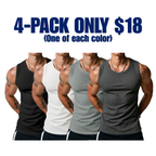 💝💝Men's Wide Strap Ribbed Tank Top