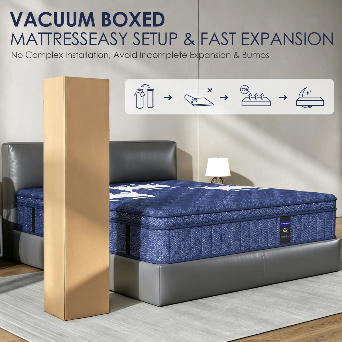 💥 Factory Direct Sale💥| 12"/14" Hybrid Mattress + FREE Fitted Sheet 🛏️