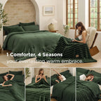 💚Bedsure 6 Pieces 2-in-1 Comforter Set Twin