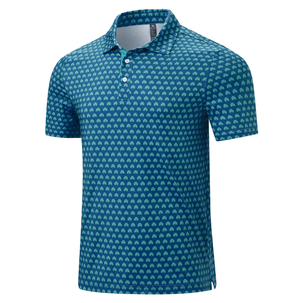 💝💝Men's Classic Polo Shirts Contrast Collar Short Sleeve Casual Solid Stylish and Printed Polo