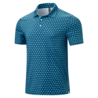 💝💝Men's Classic Polo Shirts Contrast Collar Short Sleeve Casual Solid Stylish and Printed Polo