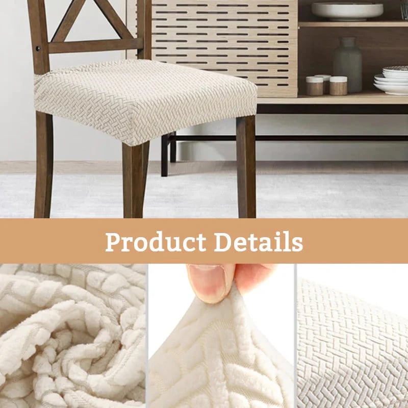 Jacquard Chair Seat Cover – Waterproof, Non-Slip, Machine Washable