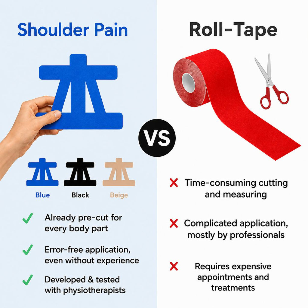 Pre-Cut Kinesiology Tape for Shoulder & Knee Pain