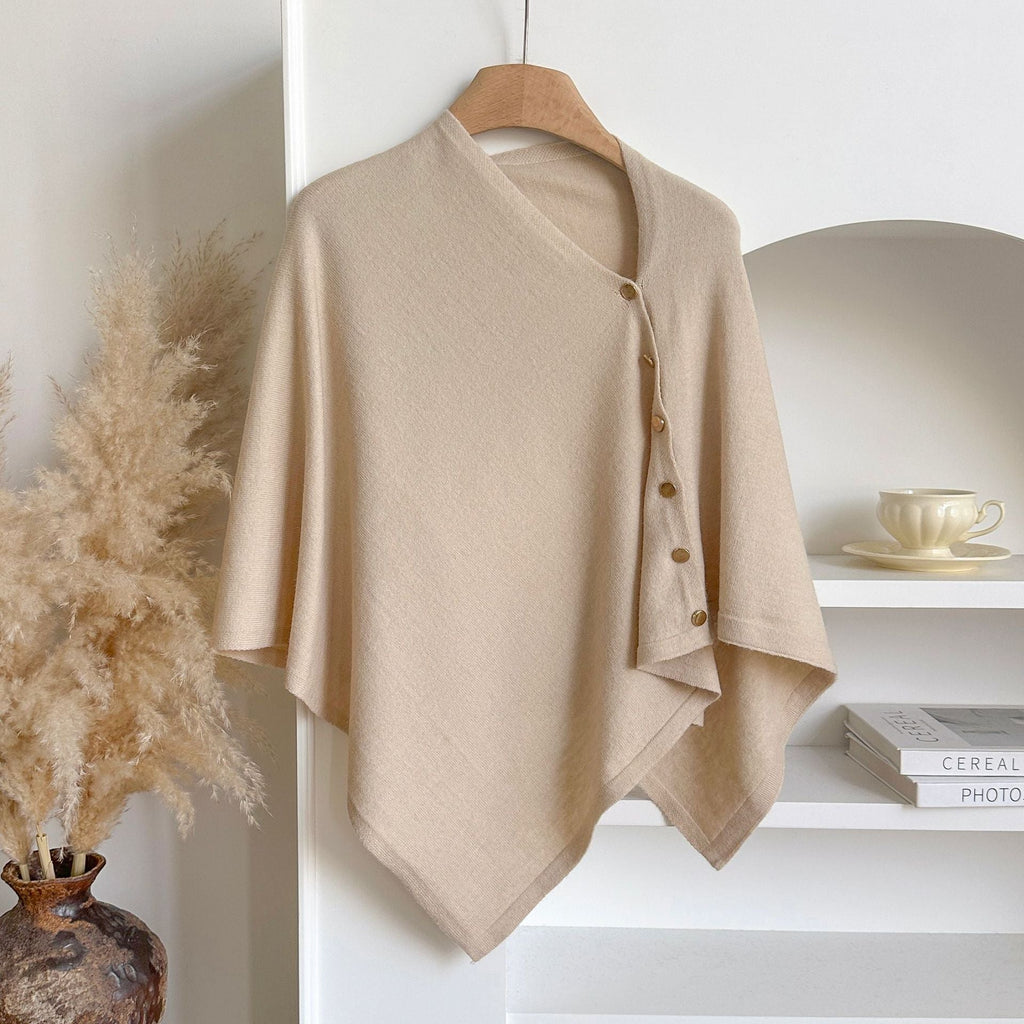💚4pcs-Women's Soft Wool-Blend Wrap Cardigan – Cozy Open-Front Shawl Sweater for Fall