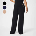 Elegant Wide Leg Pants – High Waist Stretch Trousers for Everyday Style