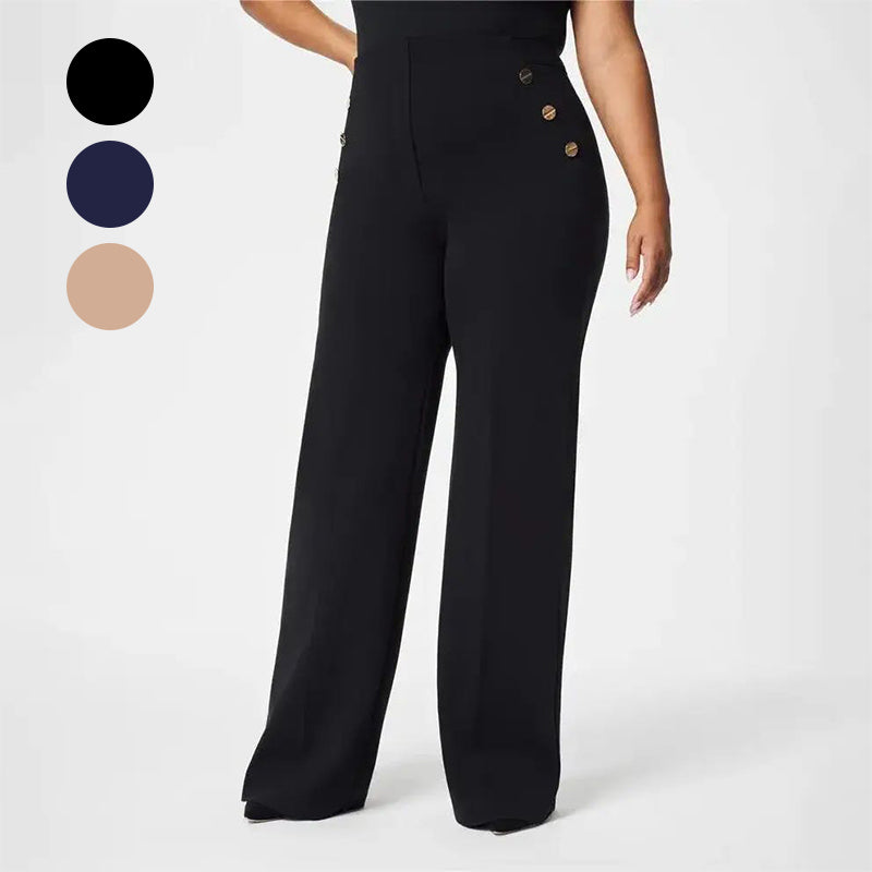 Elegant Wide Leg Pants – High Waist Stretch Trousers for Everyday Style