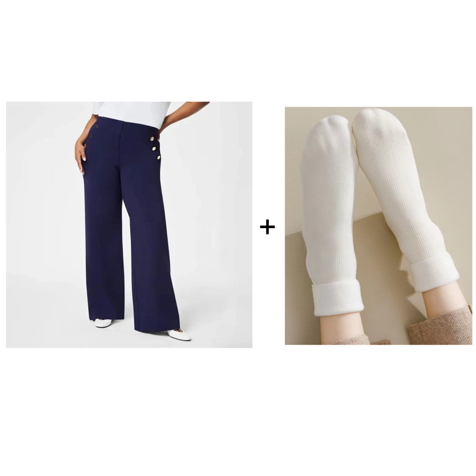 Elegant Wide Leg Pants – High Waist Stretch Trousers for Everyday Style