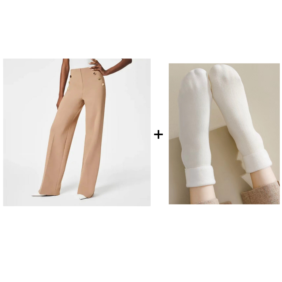 Elegant Wide Leg Pants – High Waist Stretch Trousers for Everyday Style
