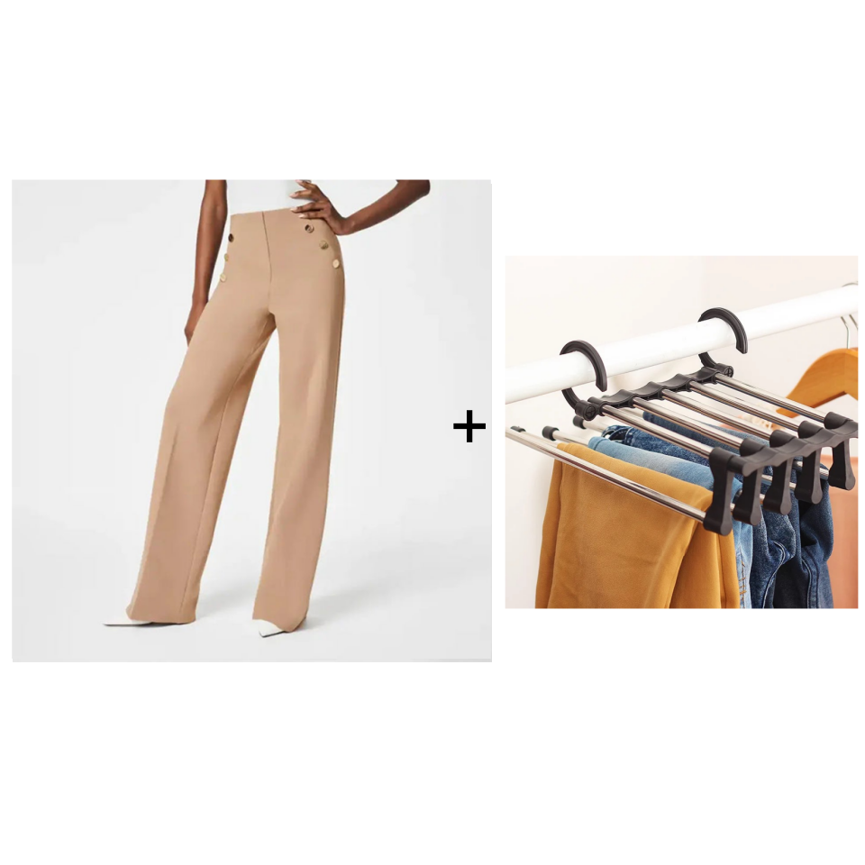 Elegant Wide Leg Pants – High Waist Stretch Trousers for Everyday Style