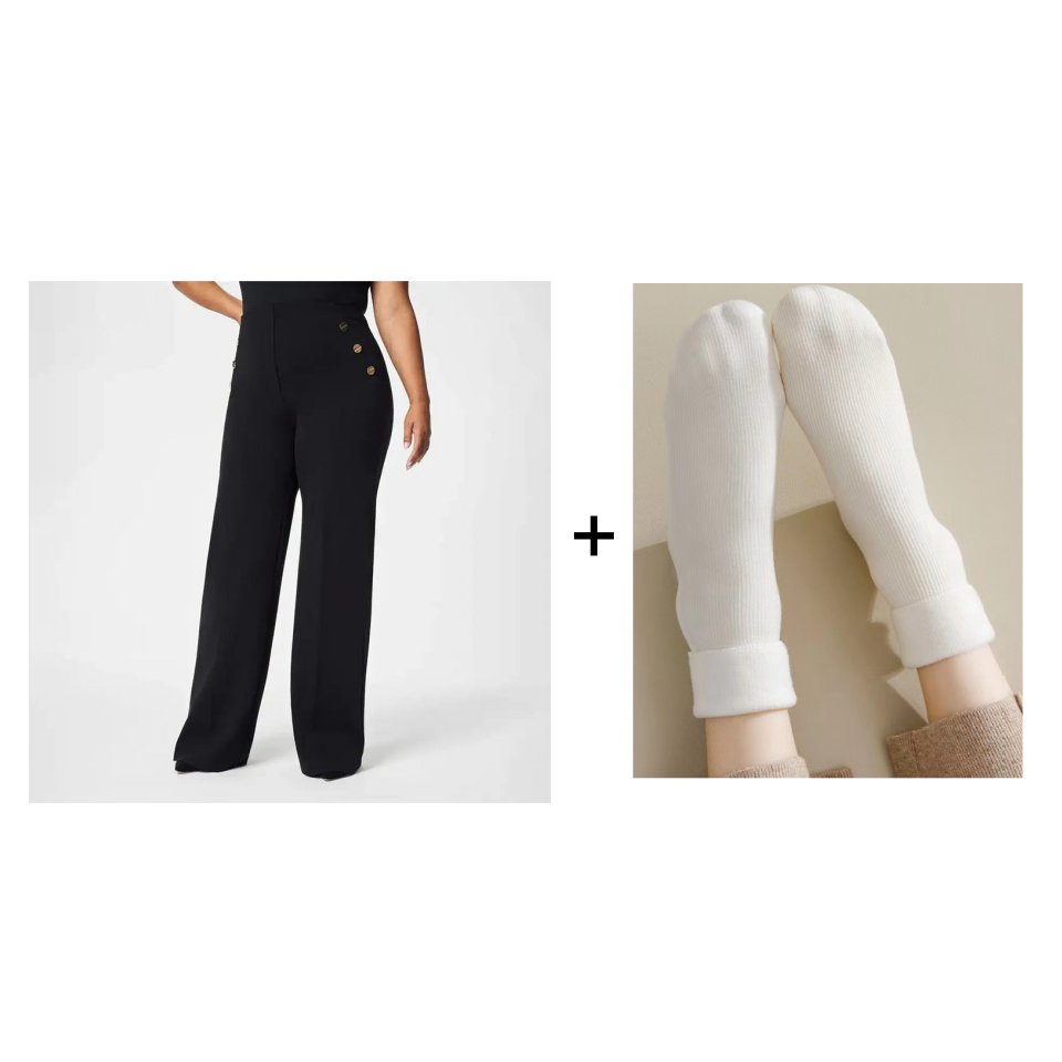 Elegant Wide Leg Pants – High Waist Stretch Trousers for Everyday Style