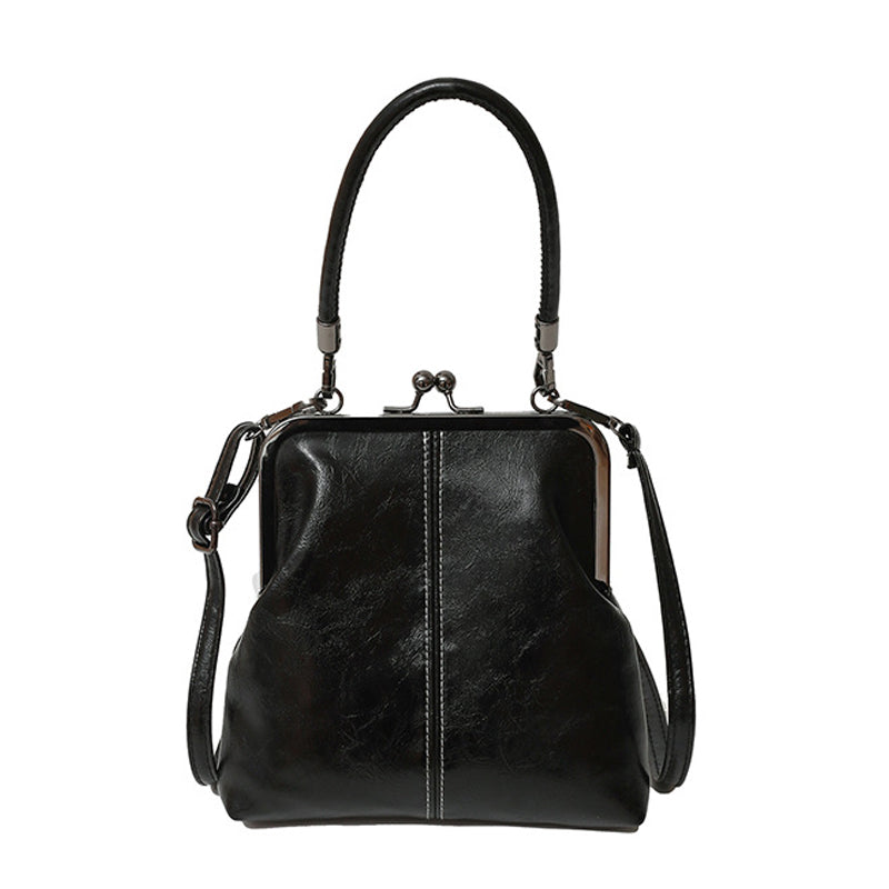 Vintage Kiss Lock Handbag For Women