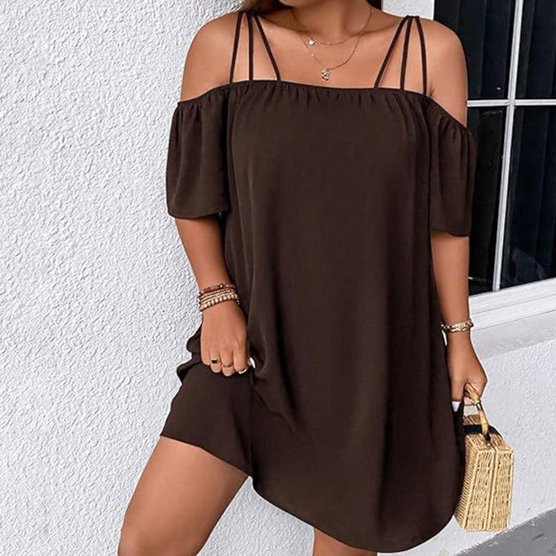 Women's Off Shoulder Casual Mini Dress
