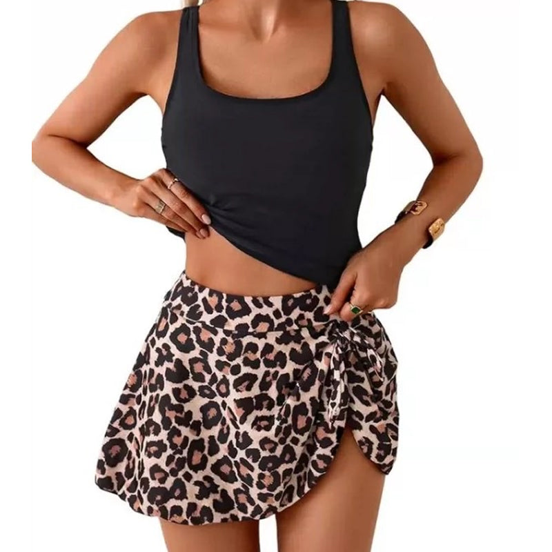 Floral Two Piece Swim Dress Set