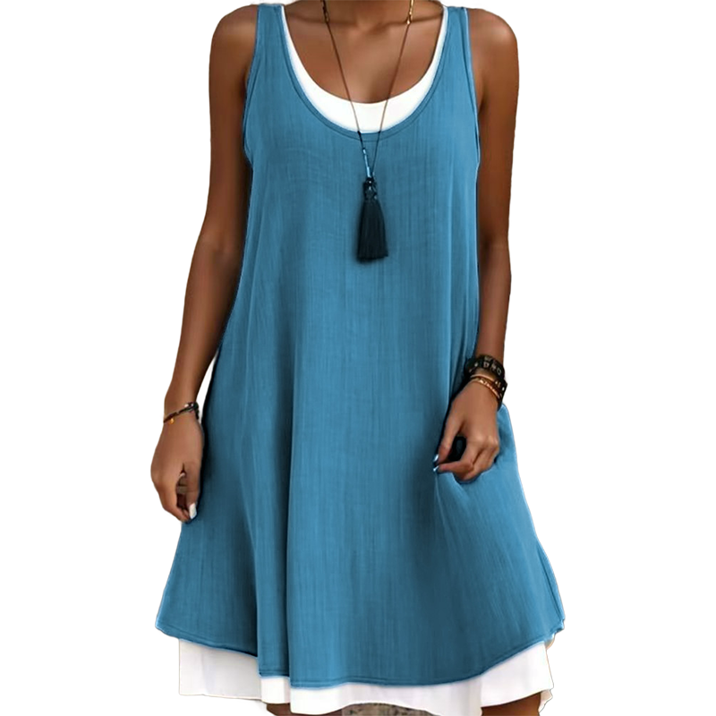 Nina Two-Piece Sleeveless Midi Dress