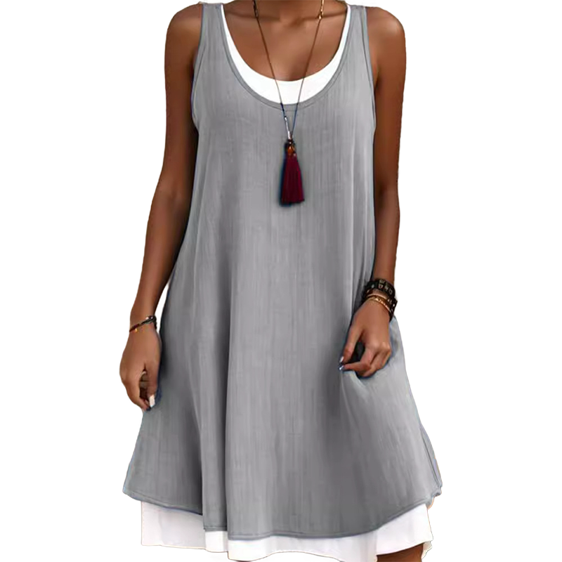 Nina Two-Piece Sleeveless Midi Dress