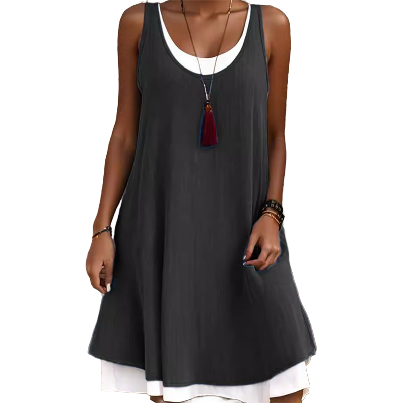 Nina Two-Piece Sleeveless Midi Dress