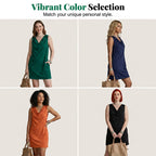 Women's Elegant Slim Fit Cowl Neck Dress