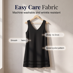 Women's Casual Sleeveless V Neck Dress