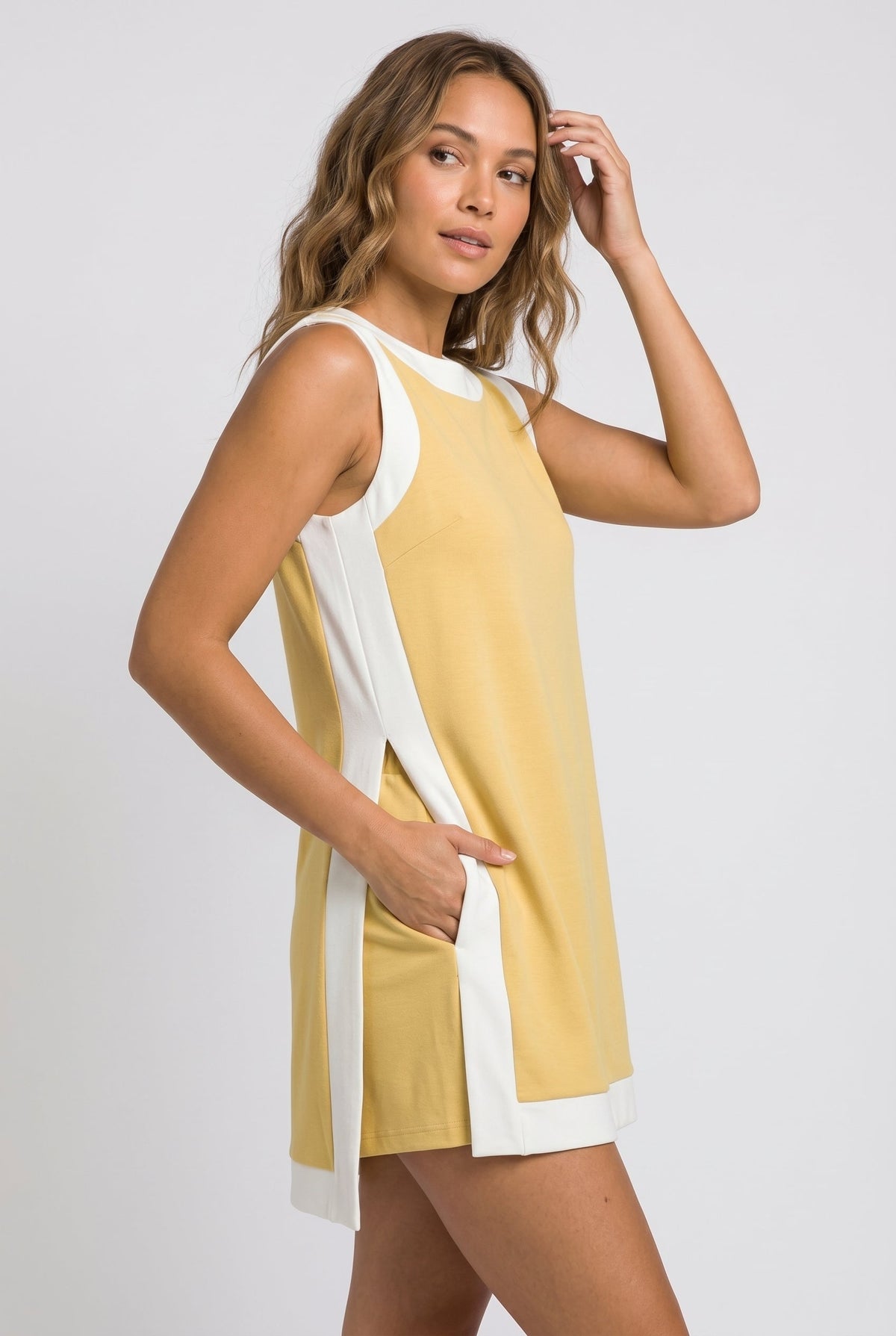 Two-Piece Open-Front Top & Shorts Set